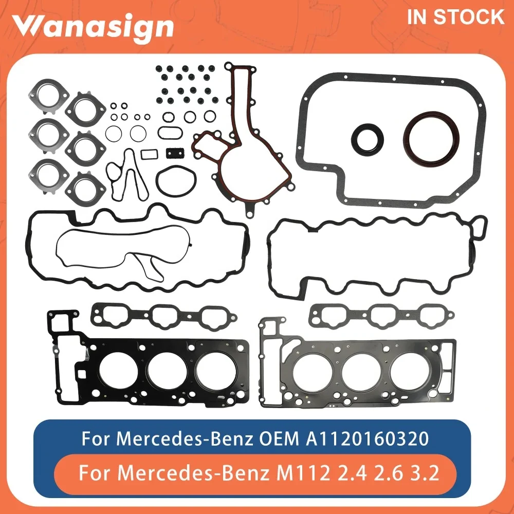 

Engine Cylinder Full Head Gasket Set Fit 2.4 2.6 2.8 3.2 L T For Mercedes-Benz M112 M112.912 E240 CLK 240 CLK320 C320 2.4L 2.6L