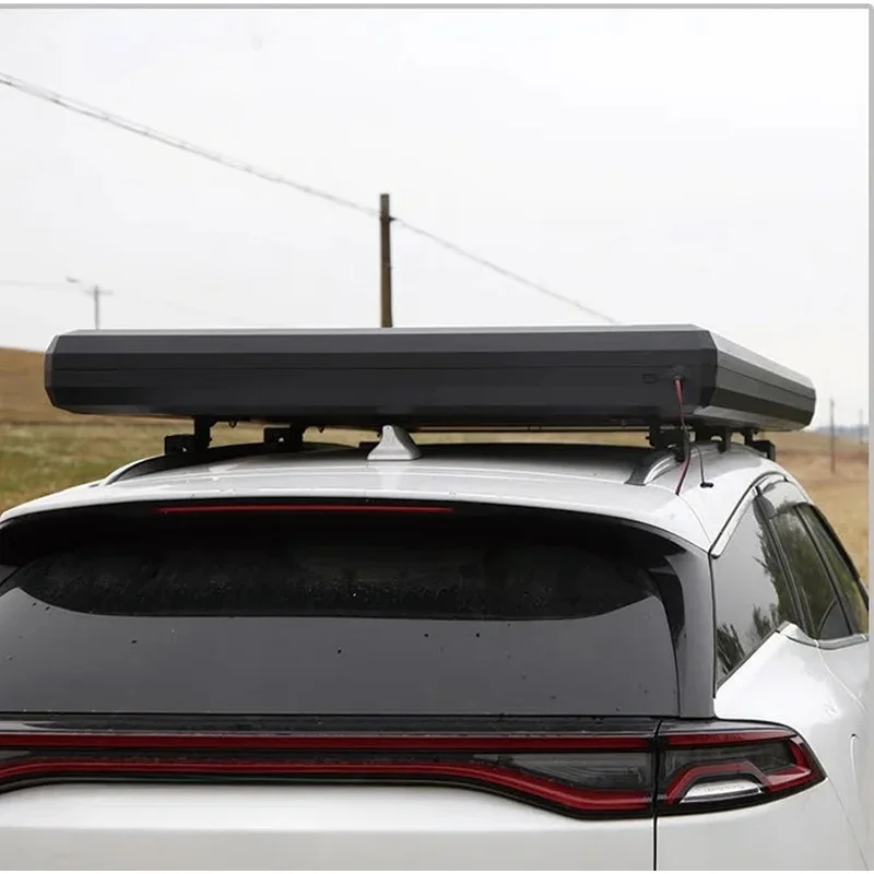High Quality 2‑4 Person Aluminum Hard Rooftop Tent One Opening With Mattress Off Road Overland Camping Supplies 5