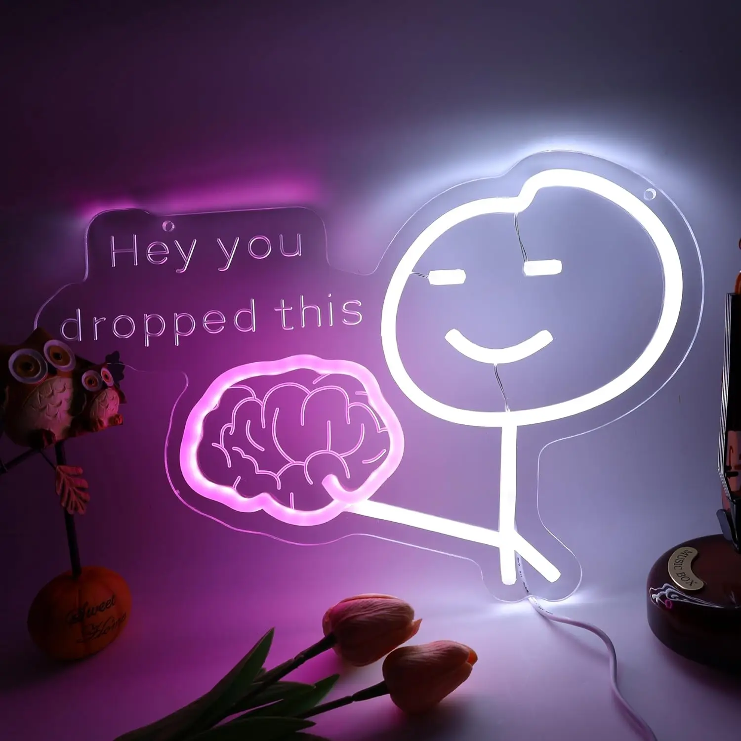 

Funny You Drop This Neon Wall Sign Neon Lights for Game Room Bedroom Office Home Man Cave Decor Aesthetics Draw Birthday Gifts