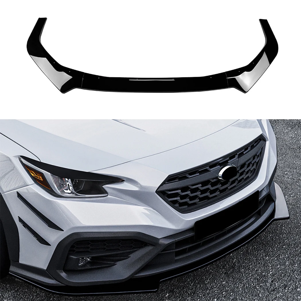 Car Front Bumper Lip Spoiler Splitter For Subaru WRX STI VB 2022 2023 2024 2025 ABS Diffuser Body kits