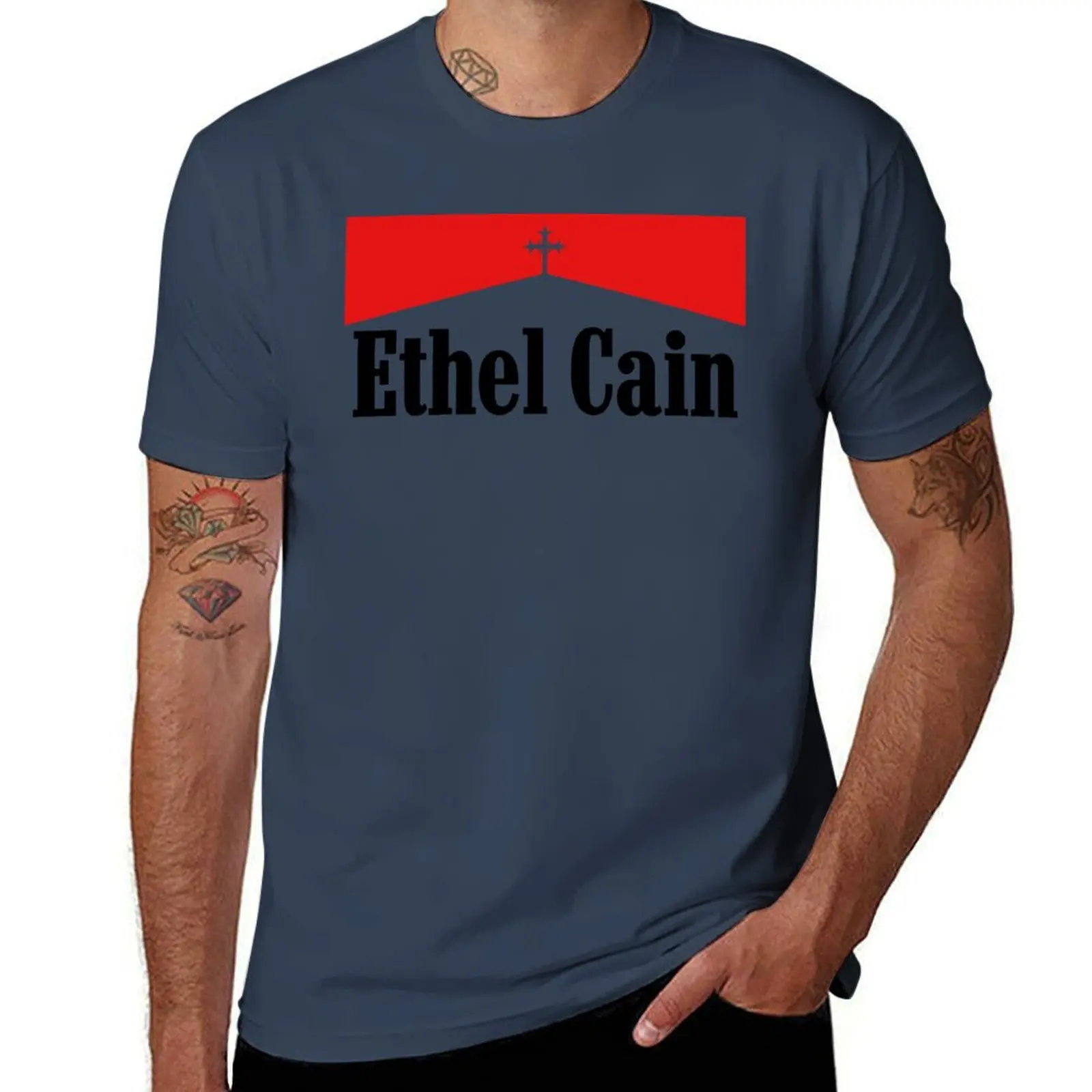 (Cross) Ethel Cain T-Shirt Breathable Mesh Panel T-Shirt