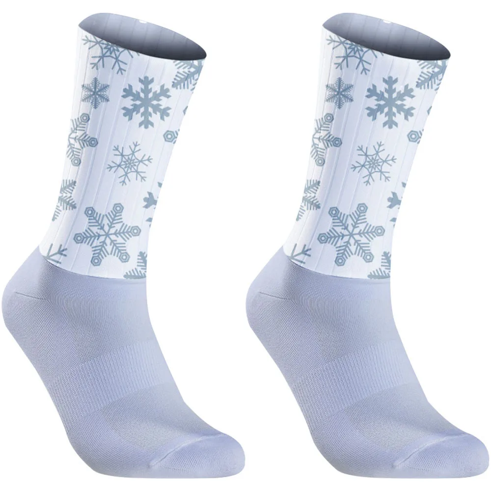 

Новинка 2025, шерсть мериноса + дышащая сетка, четырехсезонные велосипедные носки, которые теплые зимой и прохладным летом.