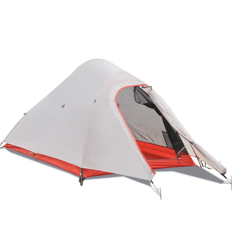 

Outdoor Nylon Silicon Coated Ultra Light Hiking Tent Backpacking Double Layer Aluminum Pole 2 Person Camping Tent