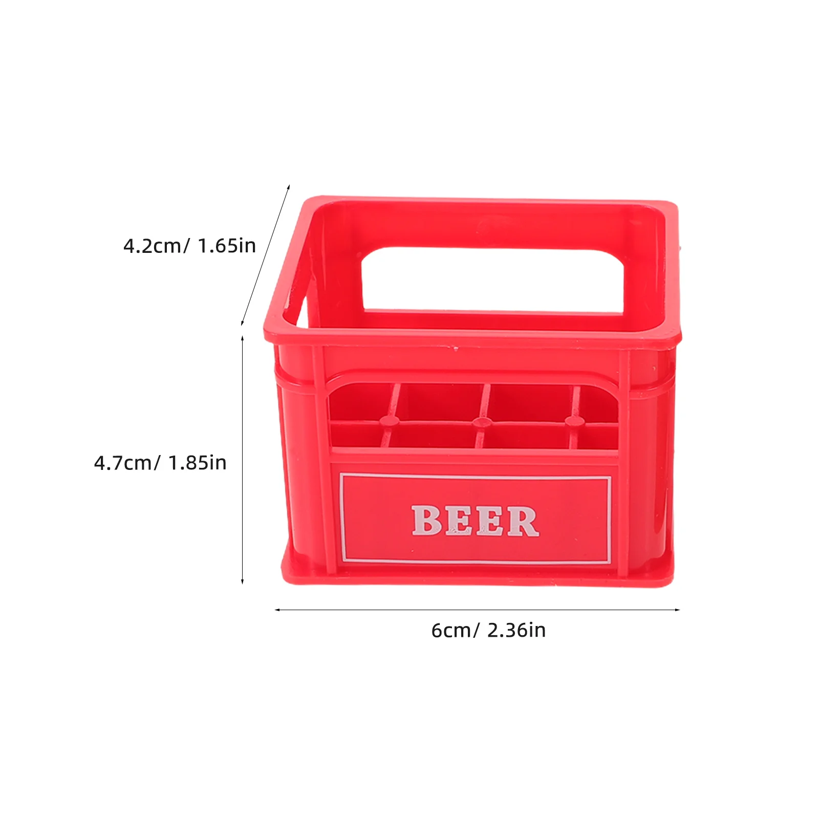 10 قطعة صندوق بيرة صغير إطار بيرة مصغر واقعي لبيت الدمى المطبخ بار المشهد ديكور المناظر الطبيعية الصغيرة صندوق النبيذ المنمنمات #2