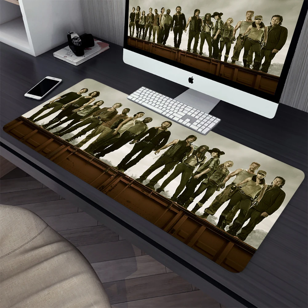 Imagem -03 - Walking Dead Grande Gaming Mouse Pad Computador Mousepad Computador Computador Computador Gamer Computador Portátil Tapete do Rato do Escritório Mausepad Xxl Teclado Tapete de Mesa o