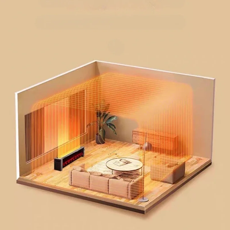 Bedroom 3D Flame Heater Household Electric Fireplaces Heater Indoor Bathroom Winter Kominek Elektryczny Calentador Aire Caliente