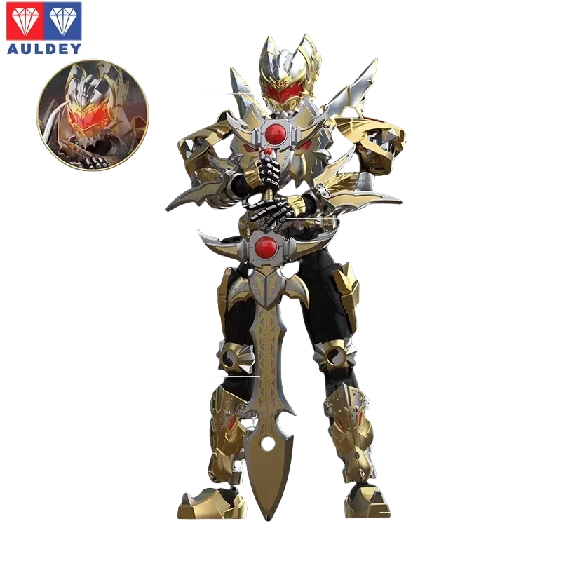

Audi Twin Drill Armor Hero Emperor Super Poseable Action Figure Alloy Finished Model 15th Anniversary Collector's Edition