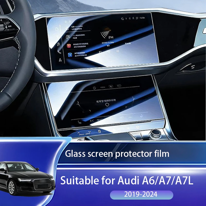 

Suitable for 2019-2024 Audi A6 A7 screen protectors, high-definition tempered glass film\