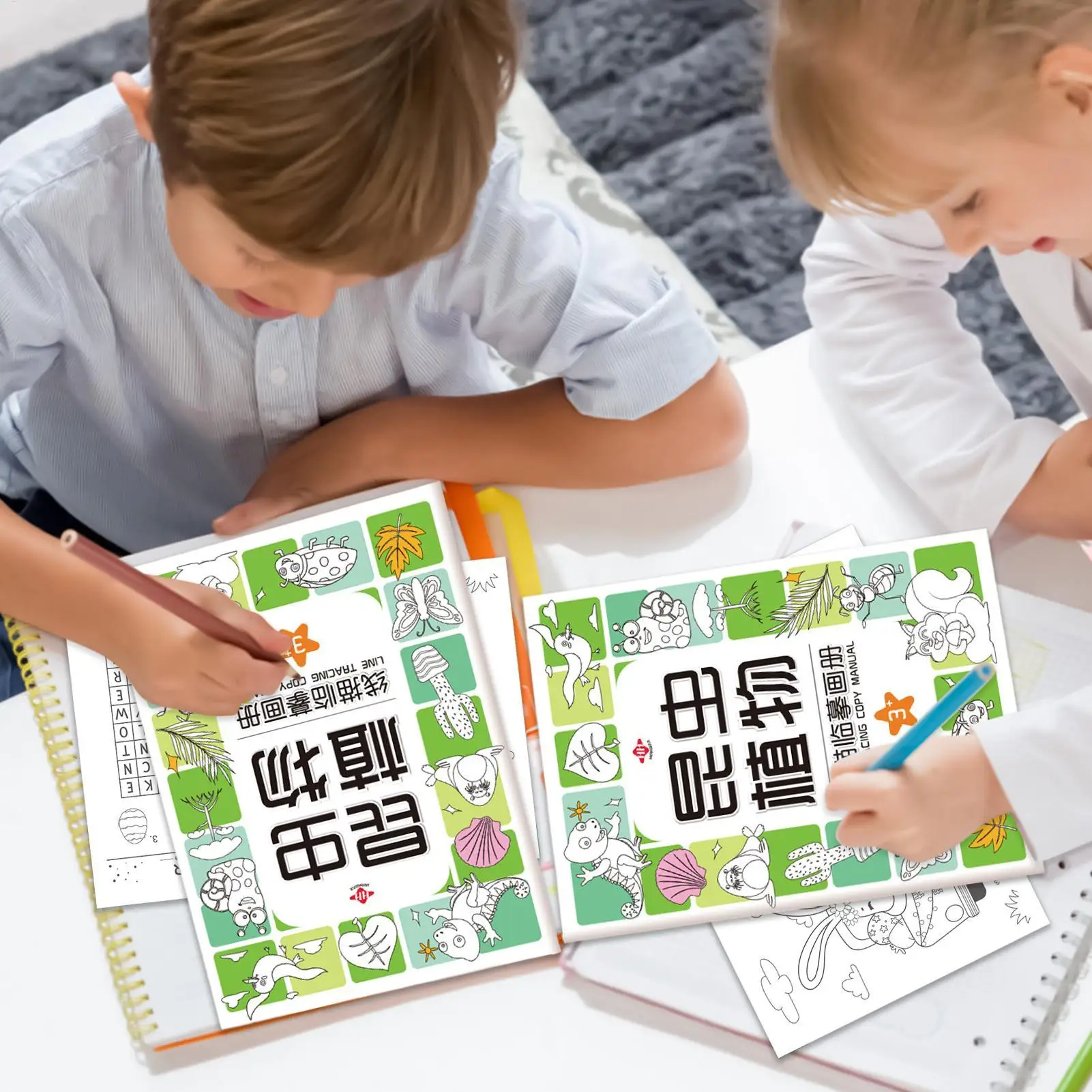 Kids Tracing Book Pen Control Handwriting Practice Books Coloring Interactive Drawing Paper Learning Educational Toys For