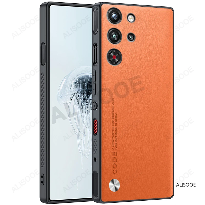 For Nubia Red Magic 10 Pro Plus Case Luxury Fiber Texture PU