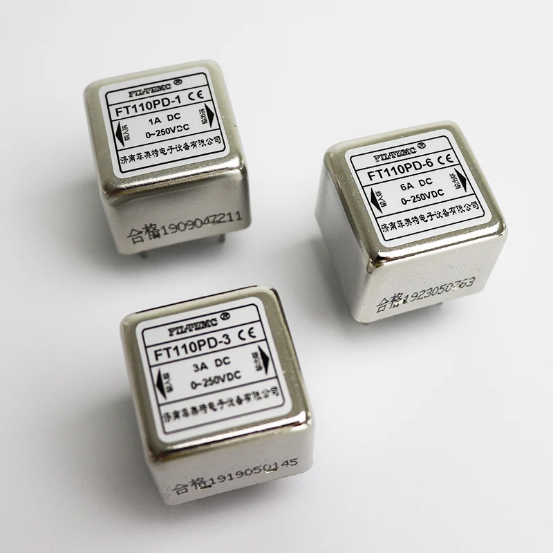 EMI Anti-interferencia DC PCB Filtro de potencia placa de circuito tipo Pin FT110PD/FT120PD1A3A6A