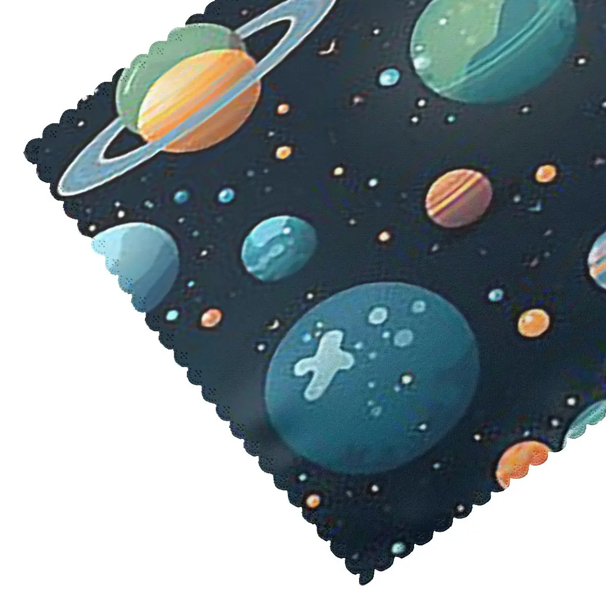 Solar System Space Planets Universe Placemat Washable Plate Mat for Dining Table Bowl Coaster Home Decor Absorbent Mats