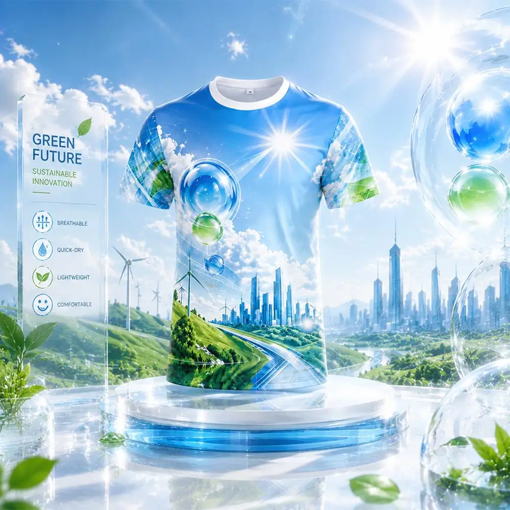2026 Frutiger Aero 3D Print Men's T-Shirt Futuristic Nature Graphic Short-Sleeve Tee Y2K Streetwear Casual Summer Crew Neck Top