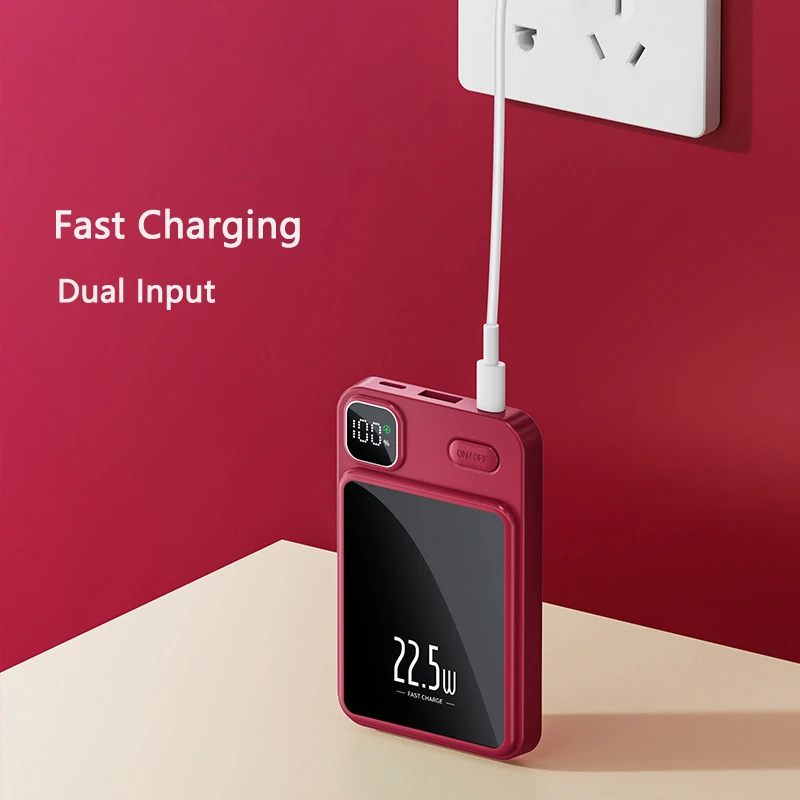 22.5W Macsafe Charger 15W Magnetic Wireless Charging for iPhone 15 Pro Max Samsung S24 Power Bank Mobile Phone Auxiliary Battery