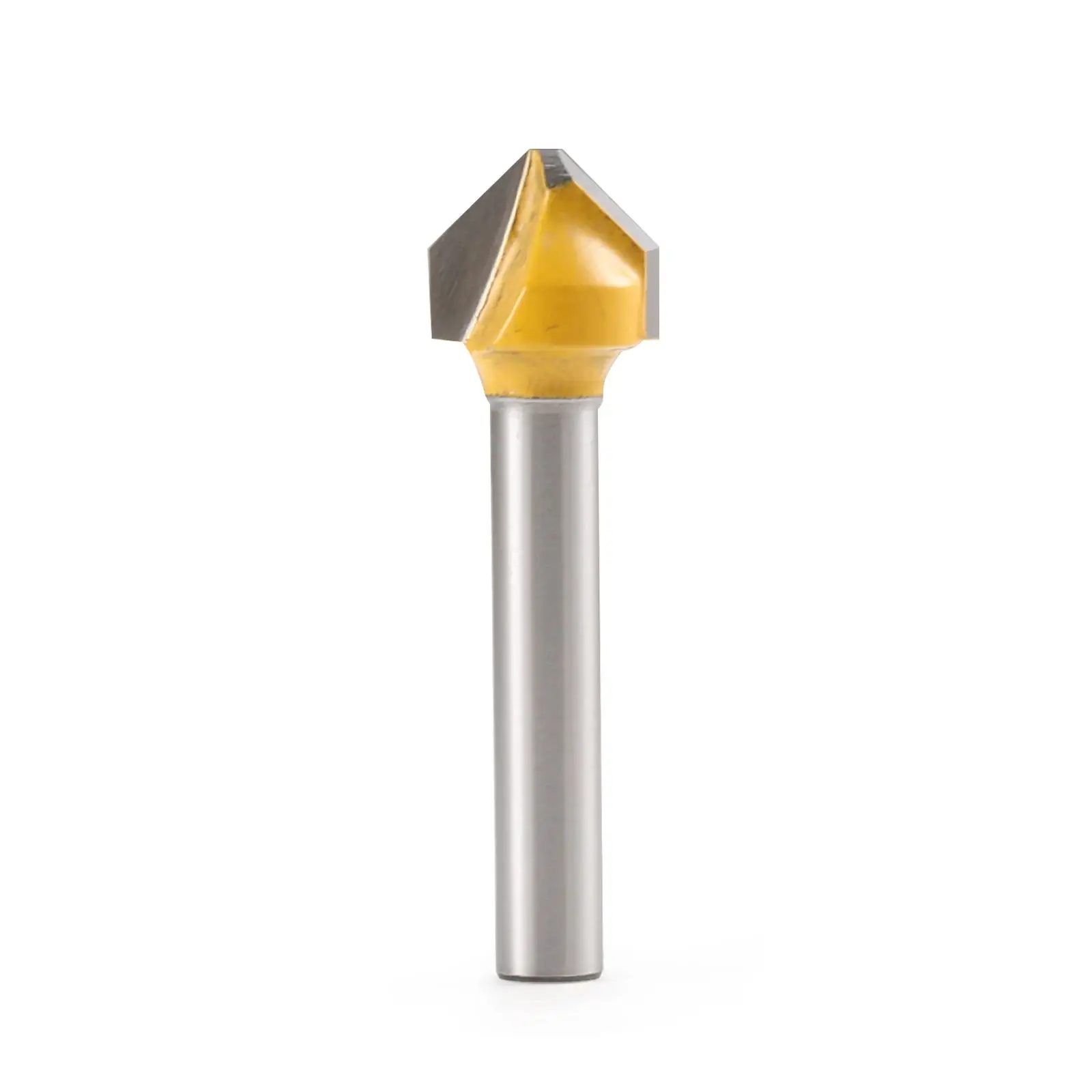 HOZLY 6mm 8mm 90 Degree Chamfer Milling Cutter V Sharped Router Bit  for Wood Engraving Slotting Trimming Woodworking Tools