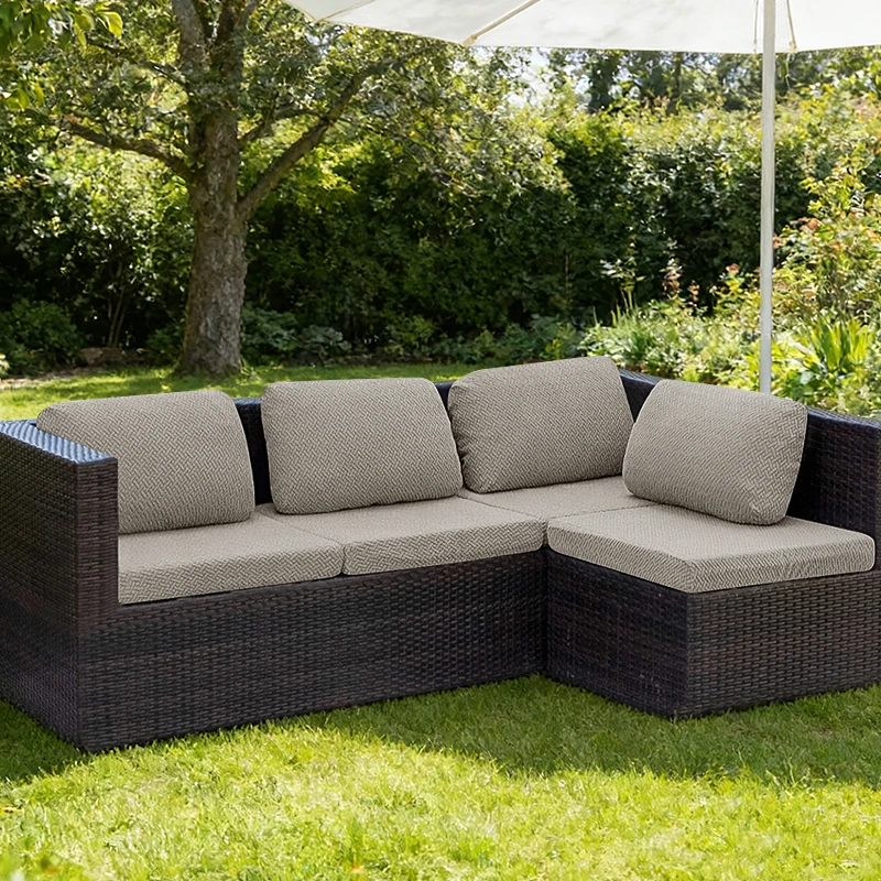 1PC Effen Kleur Bankhoes Kussenhoes Duurzame stof voor tuin Patio Vervanging Sofa Seat Hoes Binnenplaats Stofdicht