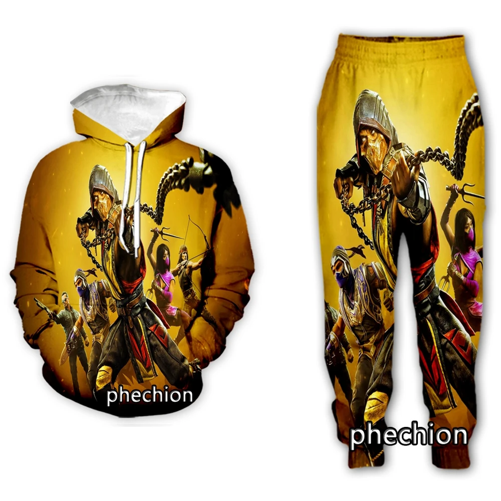 

Новинка, Мужская/женская одежда phechion с 3D принтом Mortal Kombat, модная Толстовка с длинным рукавом, толстовки, мужские спортивные длинные брюки P42