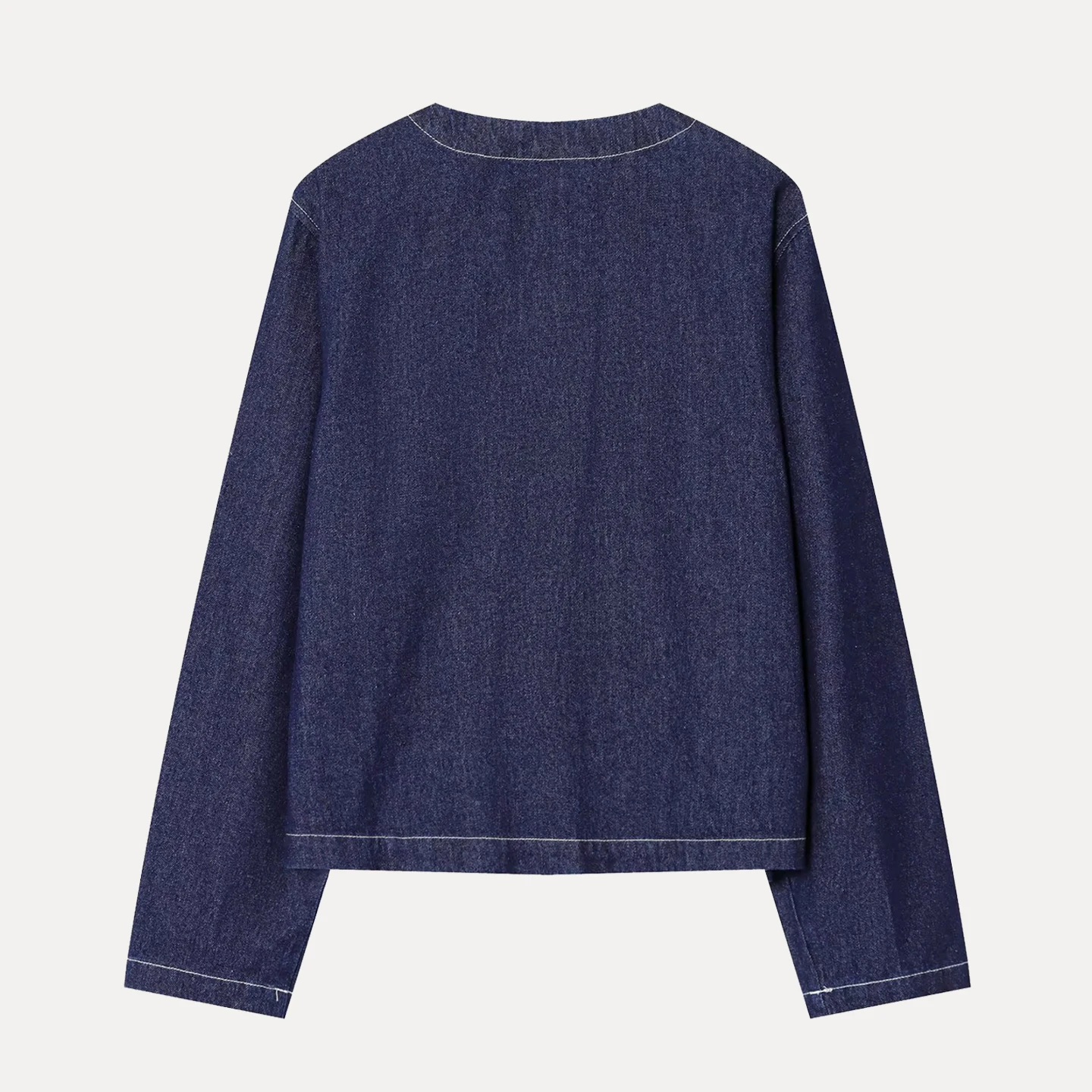 

2025 Autumn New Women's Personali Temperament Daily Collarl Denim Jaet Z Stand Fit ort Outerwear