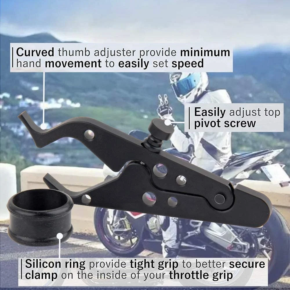 Universal Motorcycle Throttle Lock - Motorcycle Cruise Control - Motorcycle Cruise Lock Assist Throttle