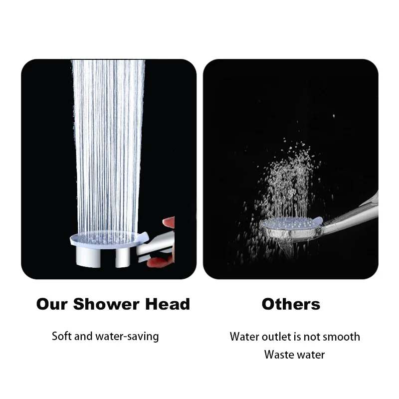 2024 New 5 Modes Shower Head with Filter High Pressure Nozzle Eco Bath Massage Sprayer Filtered Shower Head Bathroom Accessories