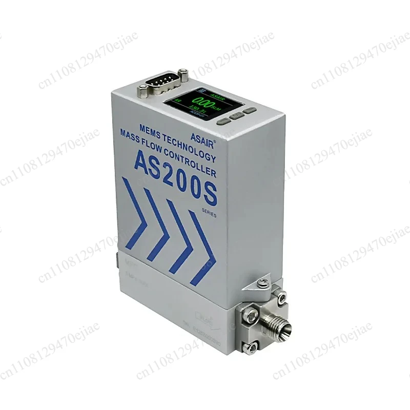 AS200 Stainless Steel Gas Mass Flow Controller (MFC) - High Precision Air Micro Flow Meter with Accurate Measurement