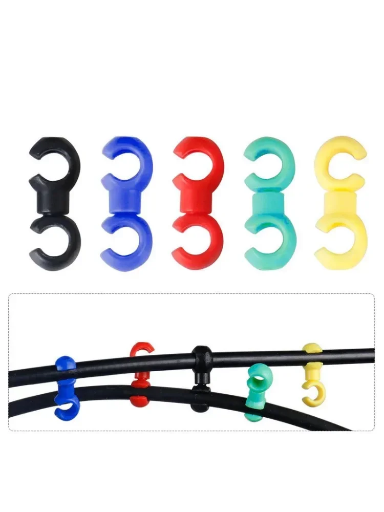 AliExpress DUTRIEUX 10pcs/set Bike Cross Line Clips Mountain Road Bicycle Brake Gear Cable S Style Clips Cycling