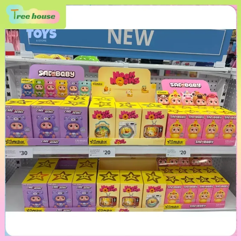 New Arrival ZURU SAOOBABY × Care Bears Blind Box: Adorable Collectible Plushie & Kawaii Desk Decoration  Trendy Art Figur