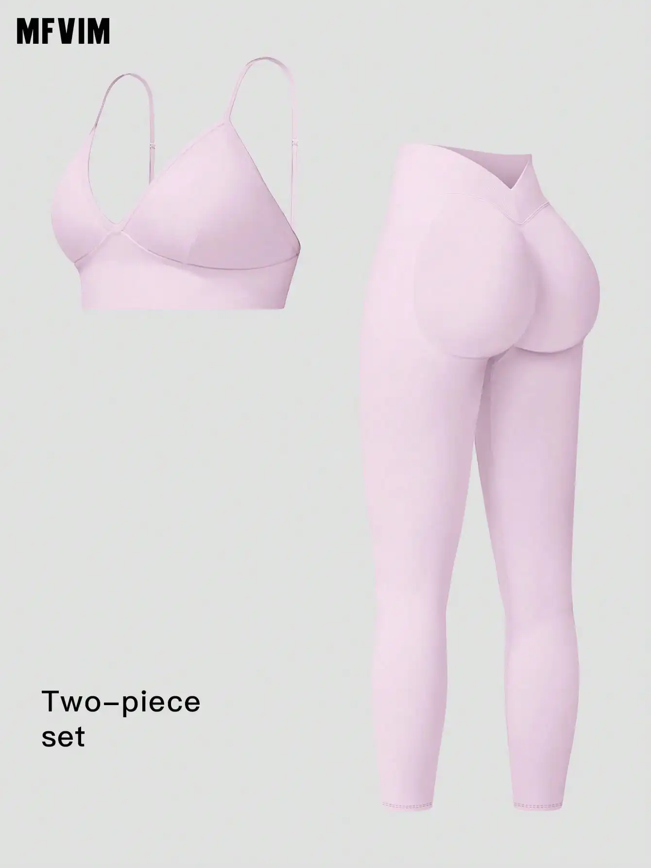 

Женский комплект: бесшовный спортивный бюстгальтер и леггинсы с высокой талией, для йоги и бега, однотонный розовый