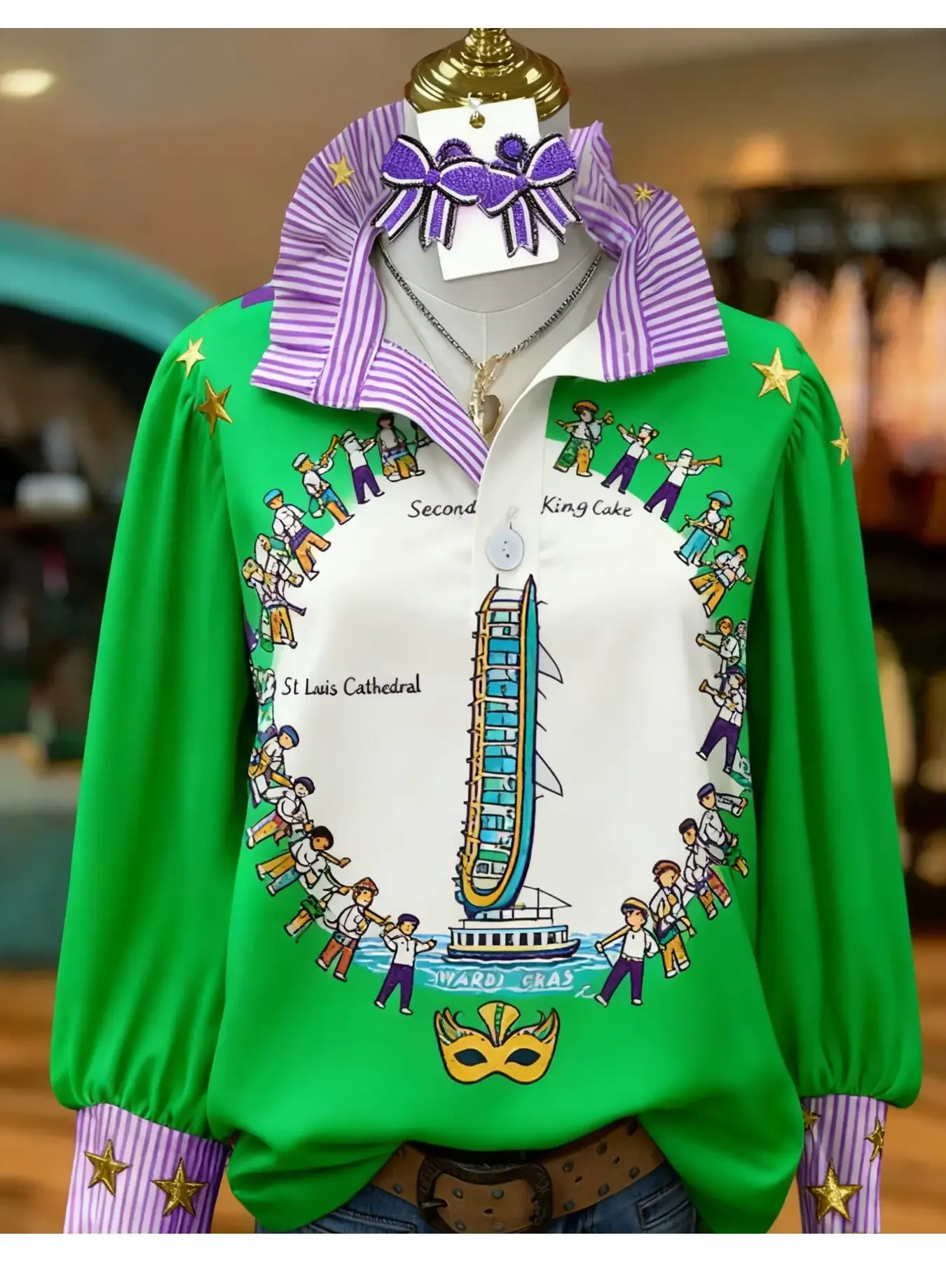 2026 Women's new casual jeans with a variety of colorful western prints, loose wide leg design, Seasonal fashion