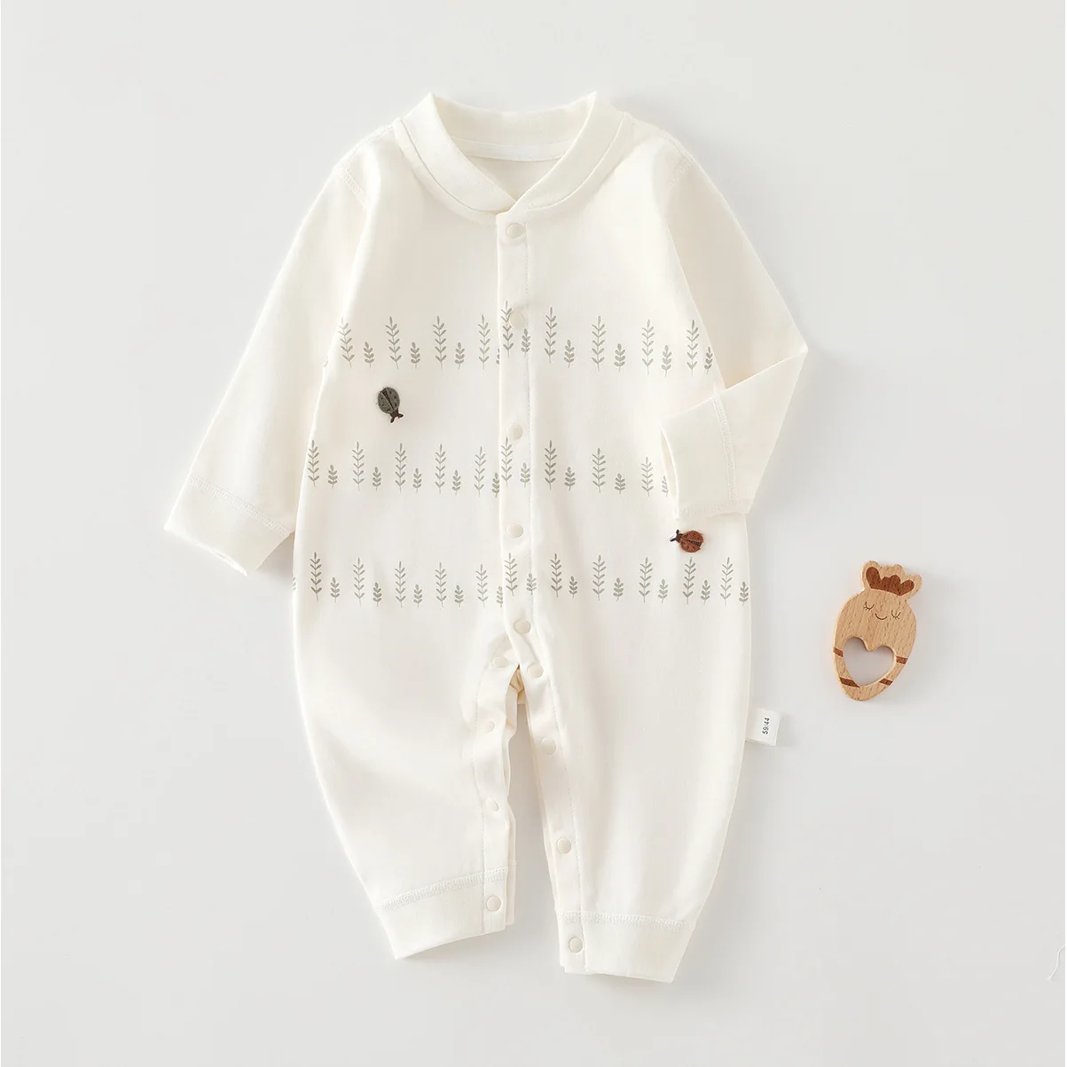 Somenie Baby onesie Spring and Autumn Fashion Boneless Newborn Romper Climbing Wear Long Sleeve Wear Baby Four Seasons Clothes