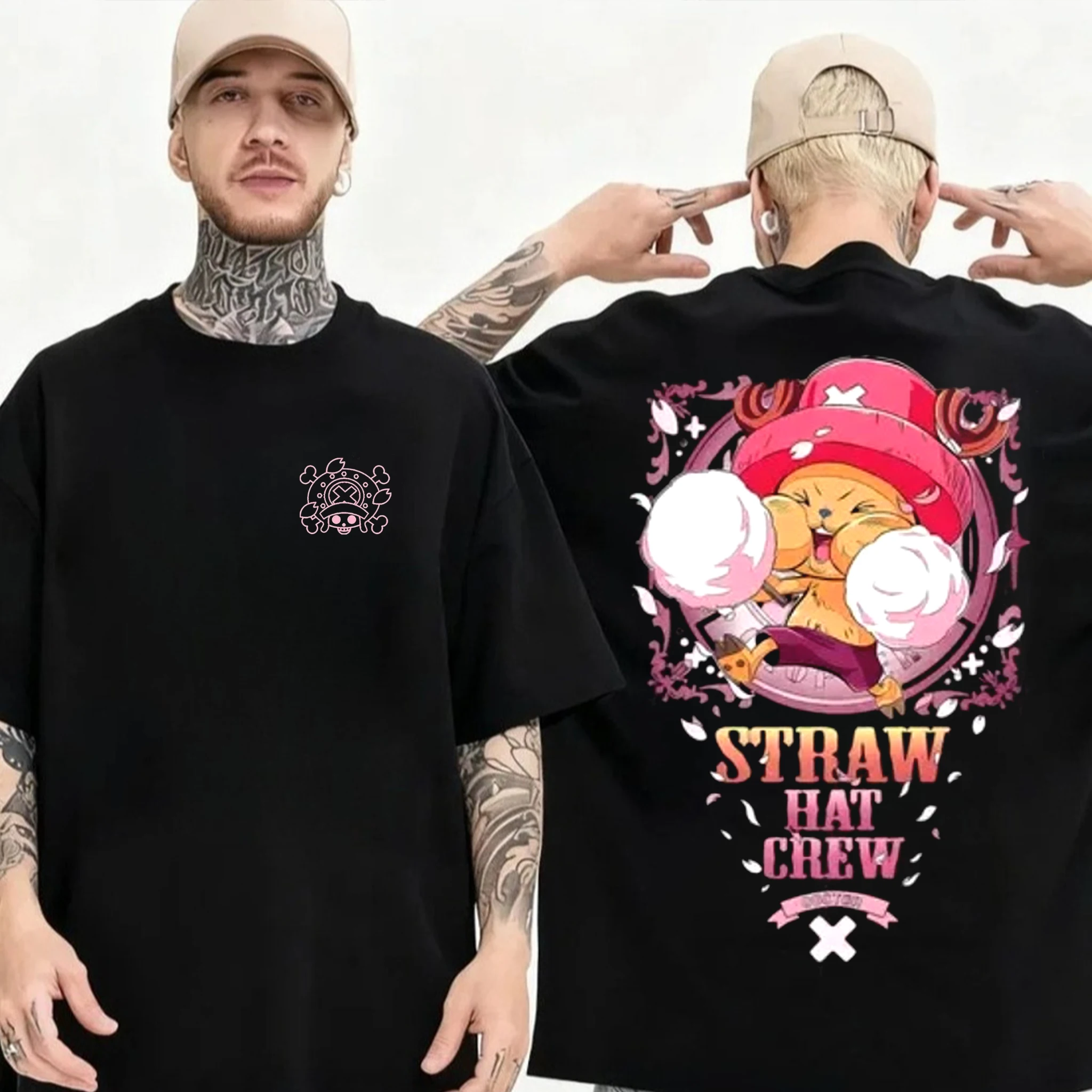One Piece Anime Tony Tony Chopper T Shirt Men Women Cotton Short Sleeve Tee Tops 2026 Summer Graphic Print Streetwear Casual Y2k