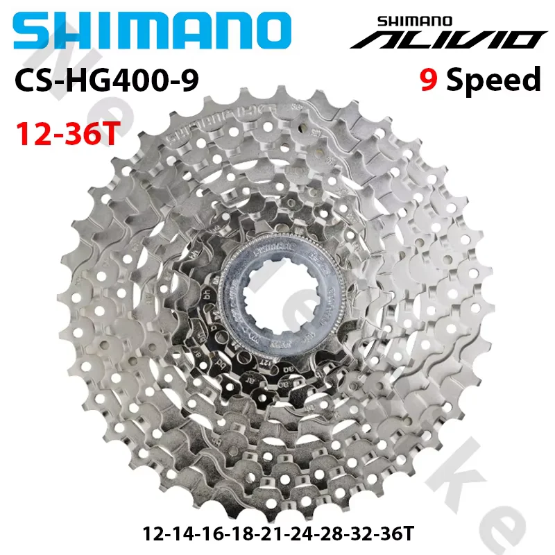 Shimano Alivio M4000 HG400 9 Speed Fiets Cassette MTB Mountainbike Vrijloop HG400 9 S 11-25 T 11-28 T 11-32 T 11-34 T 11-36 T