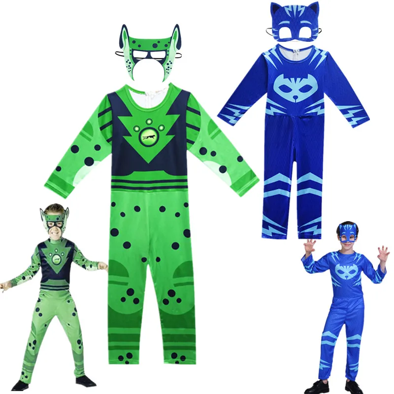 Косплей Power W-Wild Kratts, Рождество, Хэллоуин, персонаж для девочек, мальчиков, кошка, Гекко, овлетт, сиамские животные, братья, игровые костюмы