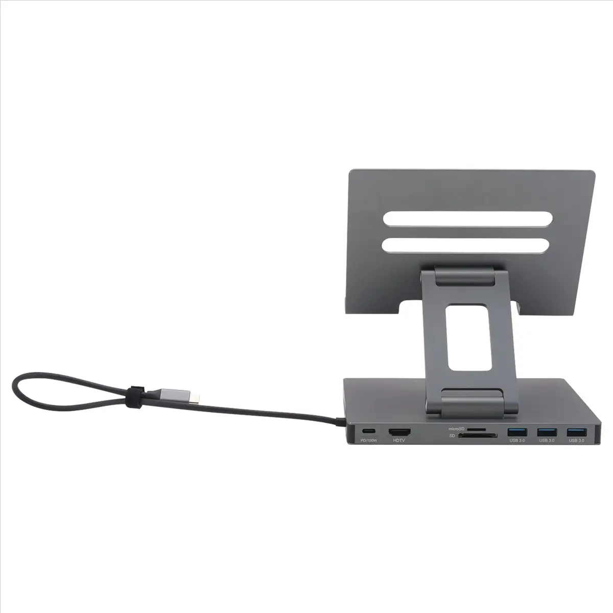 ^&*Summer sale- Docking Station Laptop Stand Aluminum Alloy Multi Port Hub PD USB3.0 Stand SD TF Slot Gigabit Ethernet Docking S