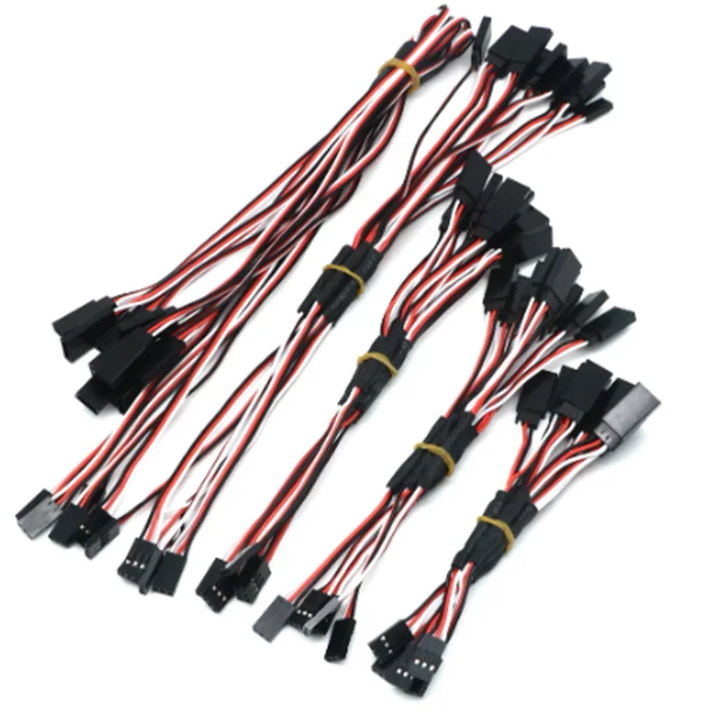 100/150/200/300/500mm Rc Servo Y Przedłużacz Kabel Przewód Do Rc Servo Jr Futaba Rc Samolot Helikopter Samochód Diy