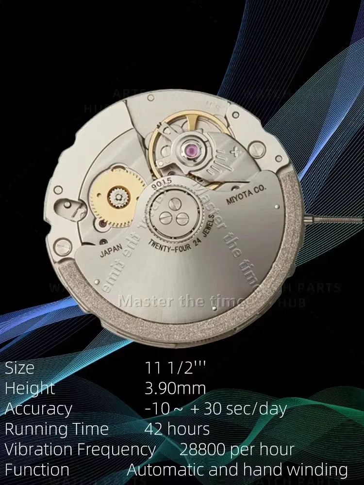 9015 Japanese High-Quality Movement with Date at 3 O'clock Position for Watch Repair