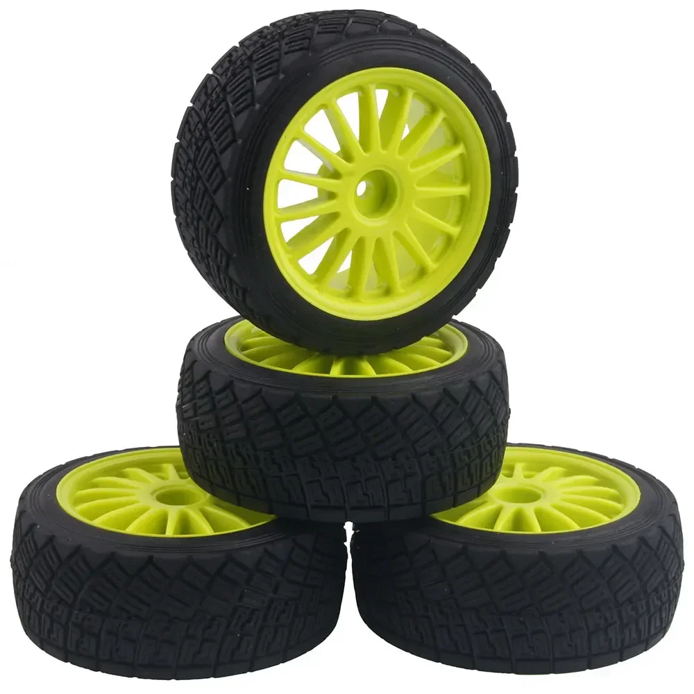 

for 1/10 Fit 1:10 HPI WR8 Flux Rally 3.0 110697 94177 4PCS 2.2 Inch Wheel Rims Hub & 80MM Tires Tyre RC CAR PART RC CAR