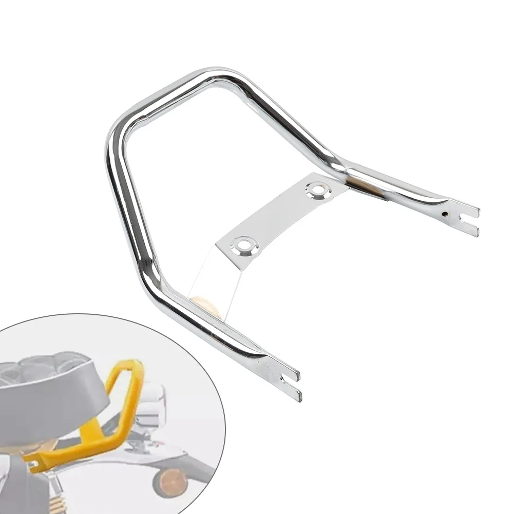 1Pcs Chrome Motorcycle Rear Passenger Armrest Brackets Seat Grab Bar Handle For HONDA Monkey 125 2018-2025