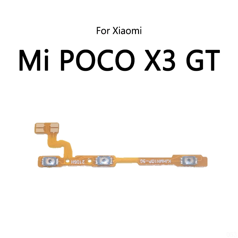 Power Button Switch Volume Mute Button On / Off Flex Cable For Xiaomi Mi POCO F3 GT F4 X3 X4 Pro X5 Pocophone