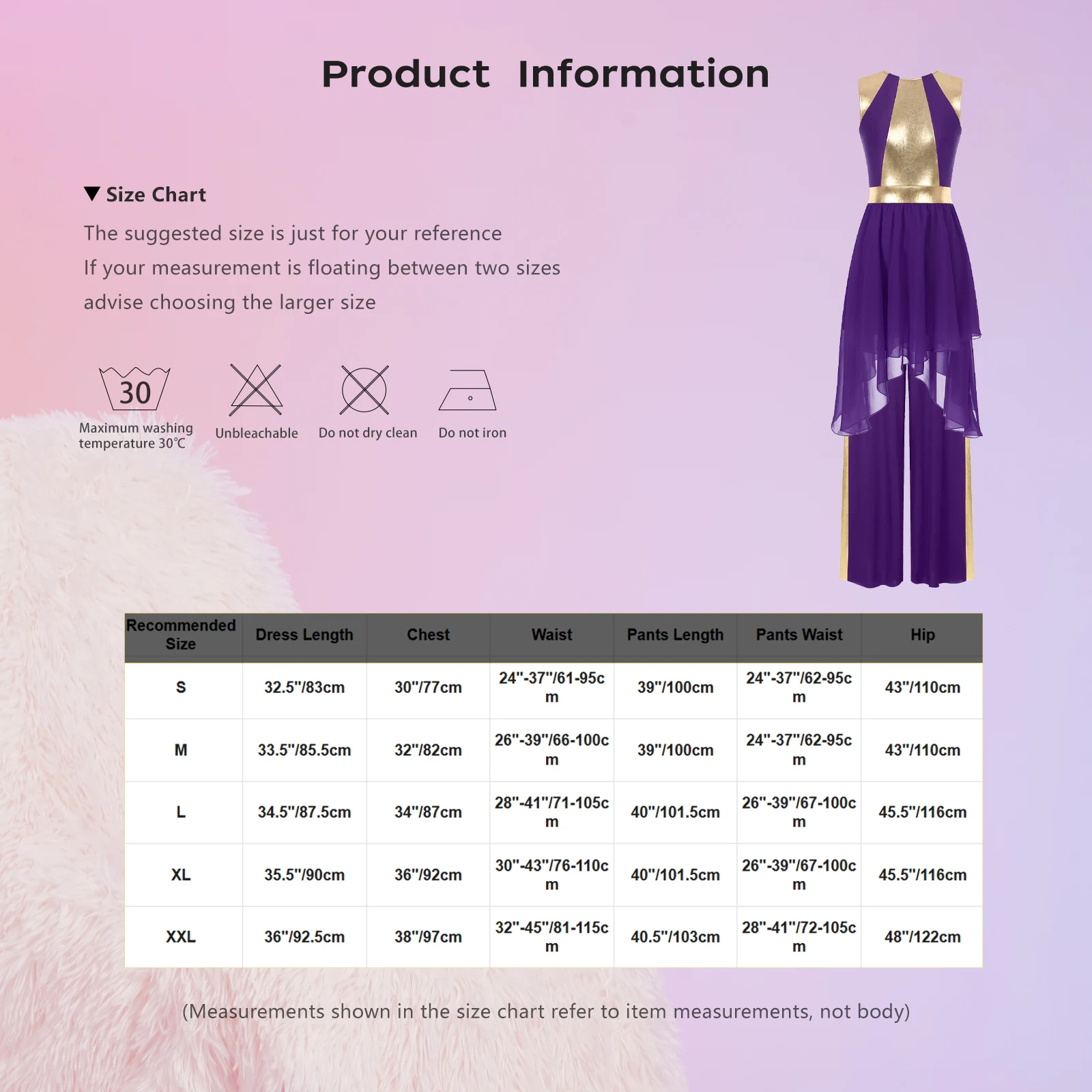 المرأة الليتورجية الثناء فستان رقص غنائي كتلة اللون المرقعة فستان مع بنطال ذو قصة أرجل واسعة مجموعات العبادة قاعة الرقص زي