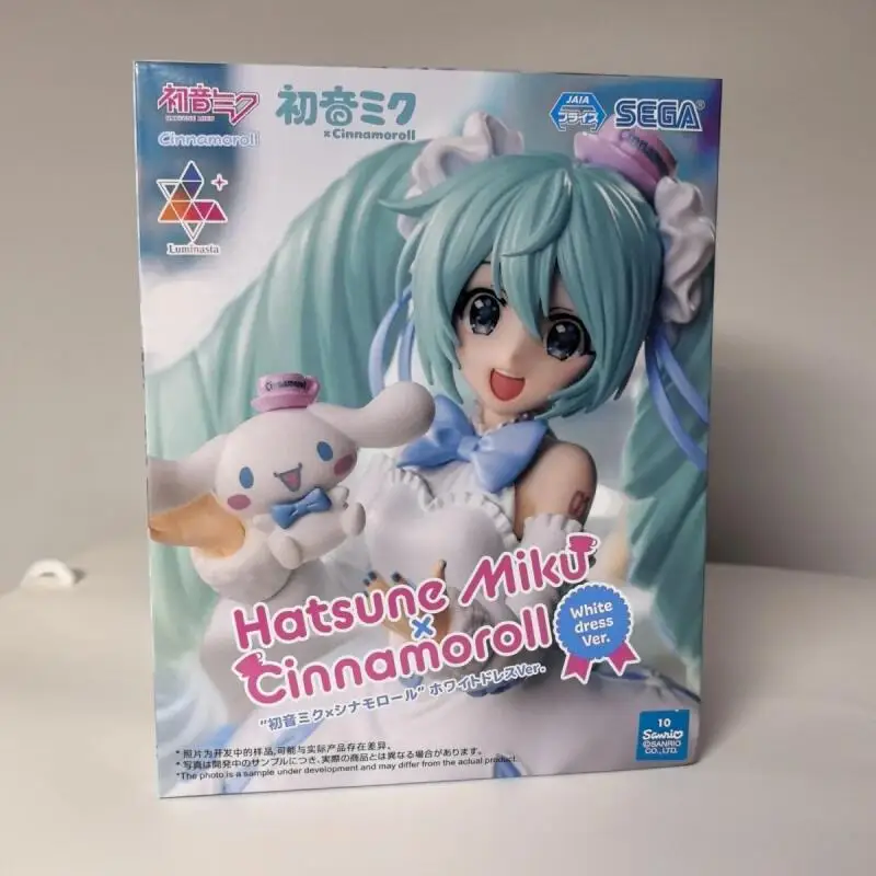 [Original Genuine] In Stock Sega Luminasta Hatsune Miku White Dress Ver PVC The Animation Figure Model Collector Figurine Toys