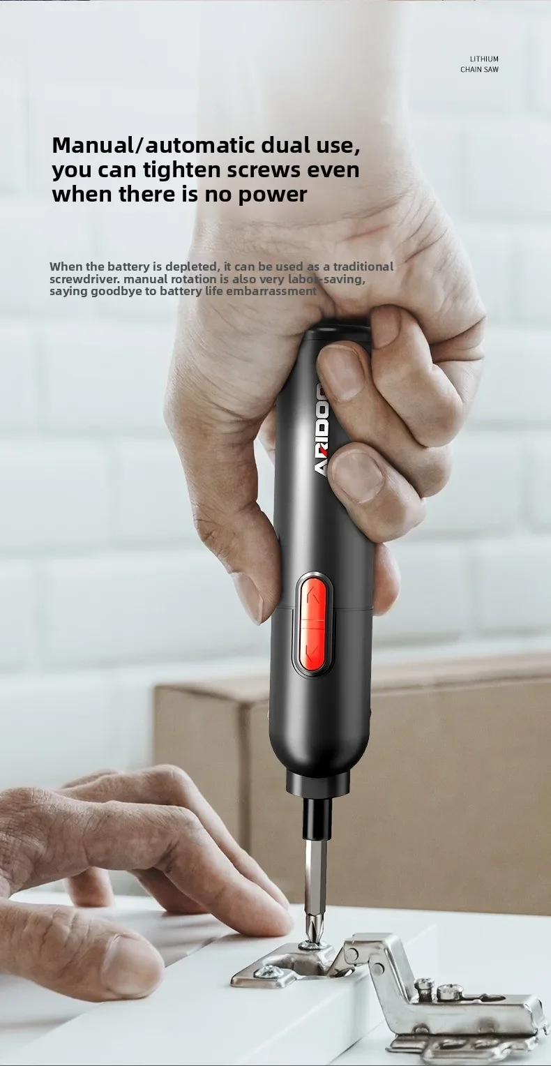 

useful Electric Screwdriver Set Hand-integrated Rechargeable Screwdriver Small Household Lithium Battery Tool