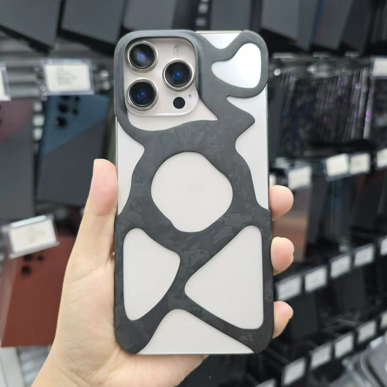 Чехол из кованого углеродного волокна для iPhone 16 Pro Max, арамидный чехол, ультратонкий легкий защитный чехол для iPhone 16 Pro Capa Funda