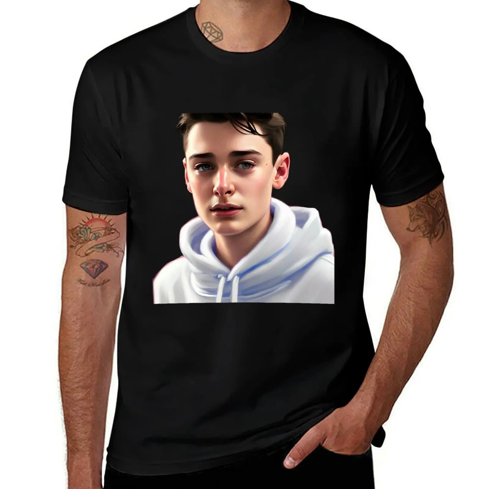 Noah Schnapp T-Shirt Street Fashion Casual Tee Shirt T-Shirt