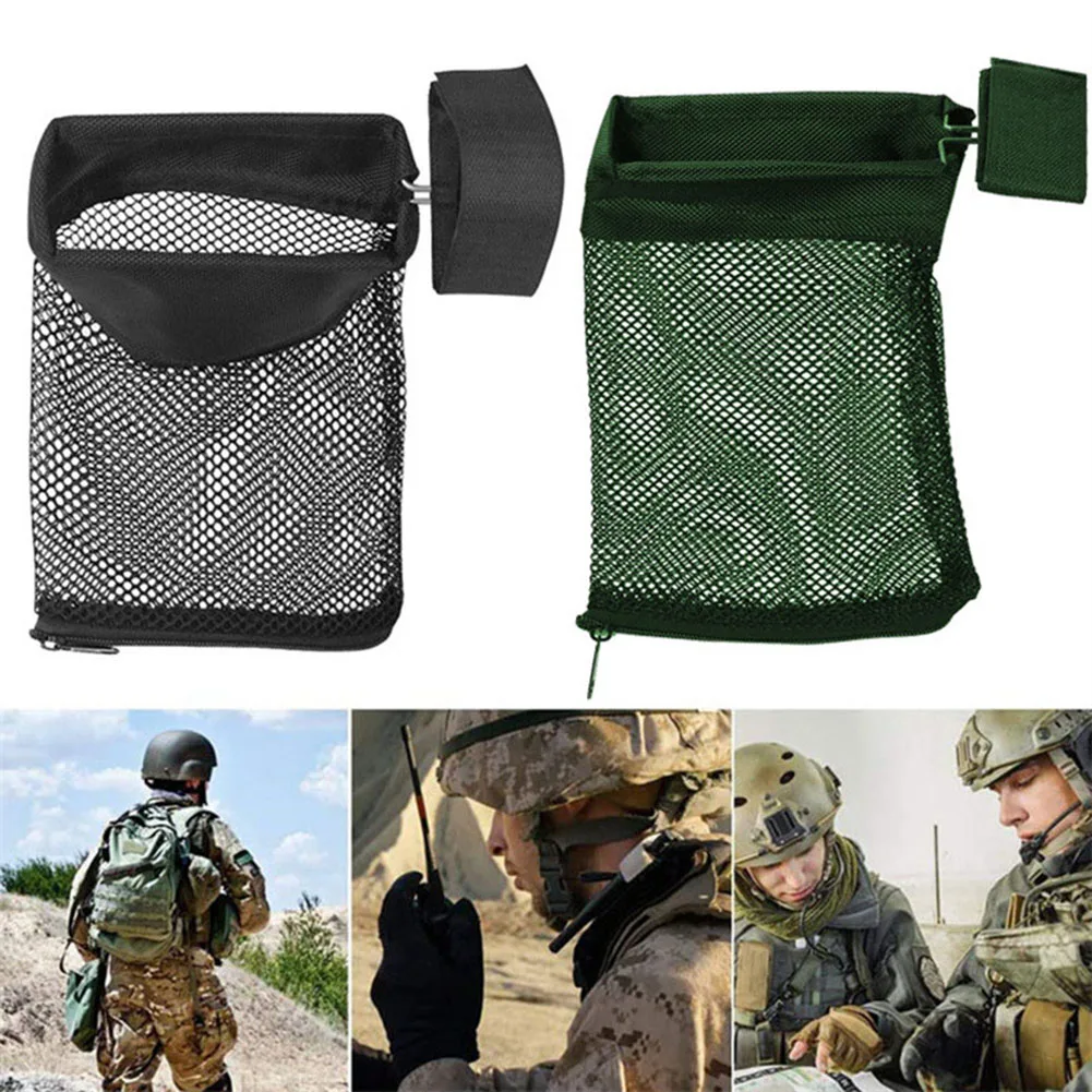 Brass Shell Catcher with Zipper Bottom Portable Cartridge Recycling Mesh Bag Nylon Shell Storage Bag Durable