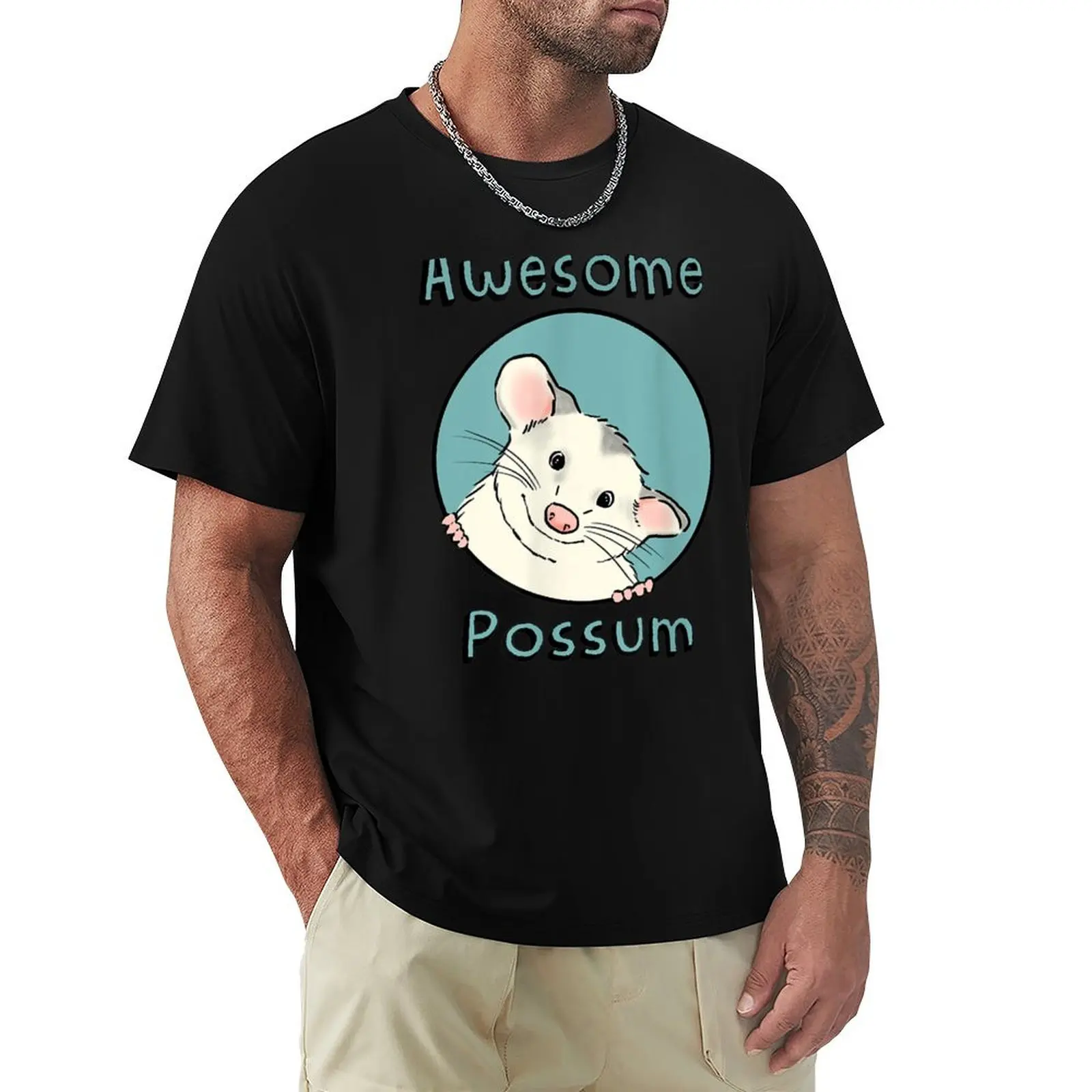 

Awesome Possum T-Shirt vintage anime shirt oversized graphic tee hippie clothes cheap stuff mens vintage t shirts