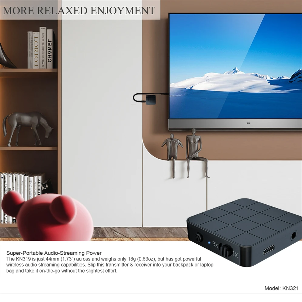 GRWIBEOU Wireless Bluetooth 5.0 Audio Receiver RCA 3.5mm 3.5 AUX Jack Stereo Music Bluetooth 5.0 Adapter For Car Kit Speaker