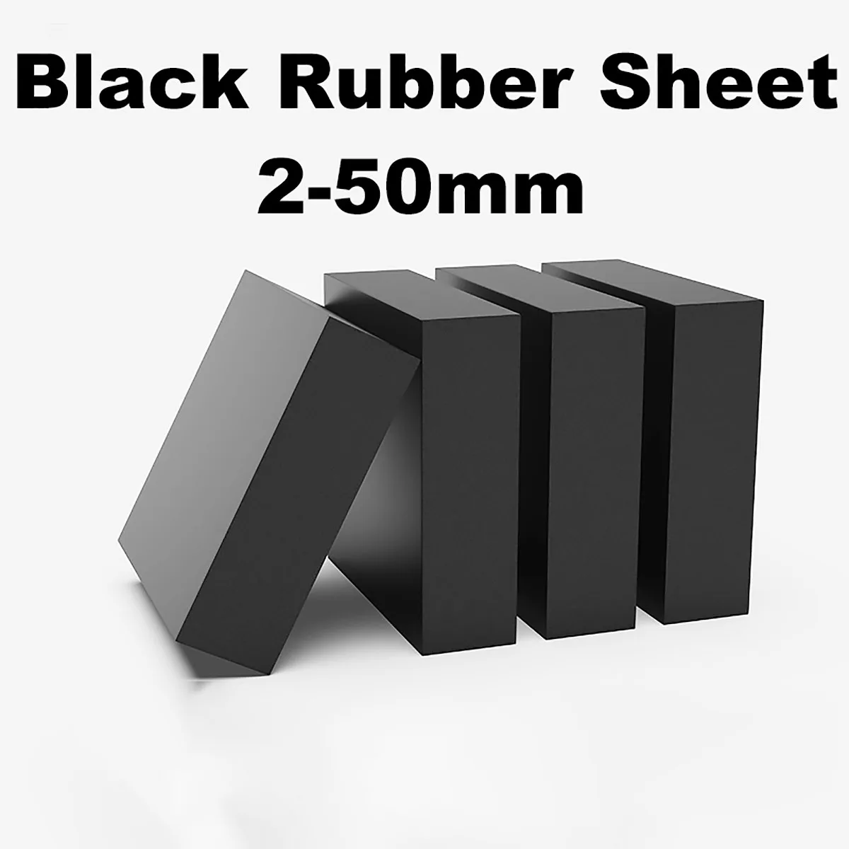 Black Rubber Sheets Damping Gasket Pad Thick 2mm 3mm 5mm 8mm 10mm 12mm 15mm 20mm 25mm 30mm 40mm 45mm 50mm