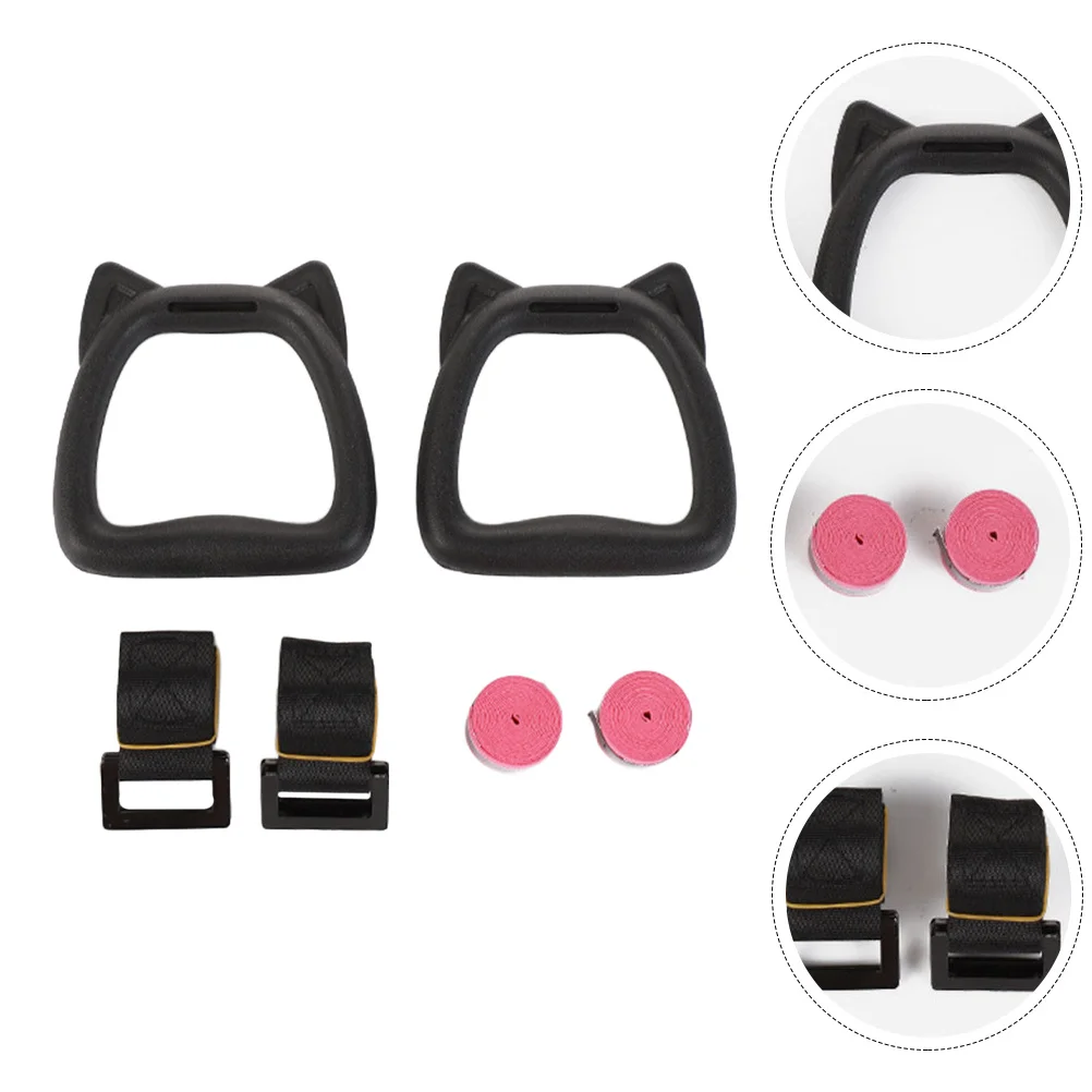 

1 Set Of Gymnastics Rings Adjustable Straps Smooth Non-Slip Buckle For Home Indoor Outdoor Pull-Up Exercise Fitness Bodybuilding