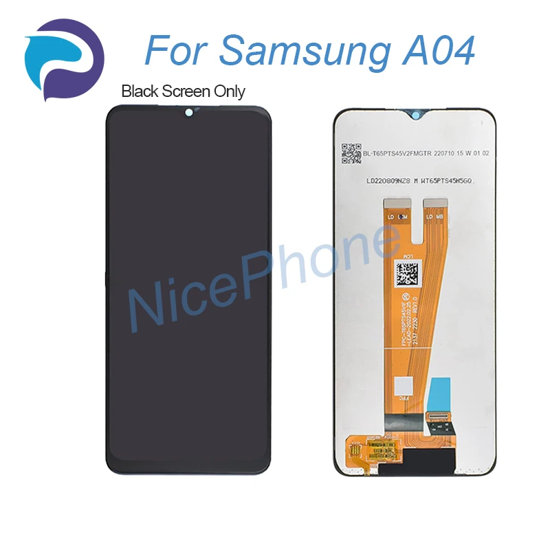 For Samsung A04 LCD Display Touch Screen Digitizer Assembly Replacement 6.5